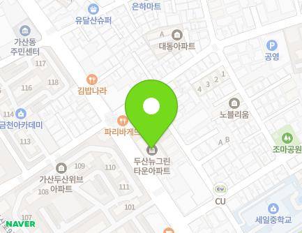 서울특별시 금천구 가산로 106 (가산동, 주상복합두산아파트) 지도