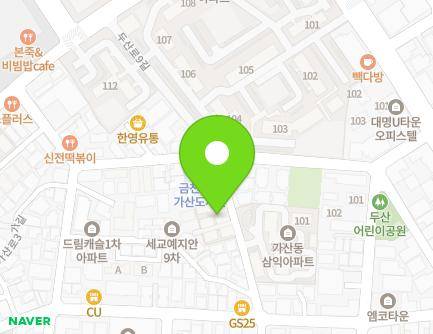서울특별시 금천구 두산로9길 61 (가산동, 진양빌라) 지도