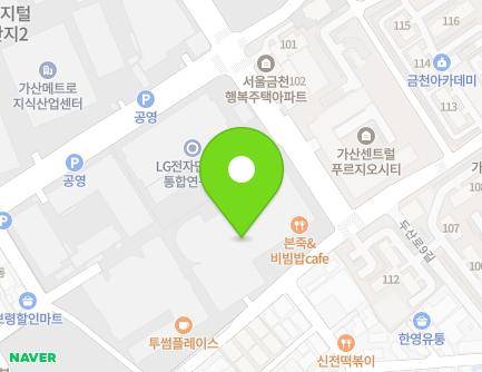 서울특별시 금천구 디지털로10길 78 (가산동, 가산테라타워) 지도