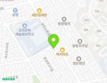 서울특별시 금천구 남부순환로128길 44 (독산동, 대광모던빌) 지도