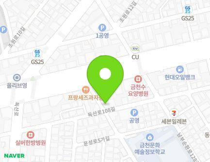 서울특별시 금천구 남부순환로126길 11 (독산동, 도산빌딩) 지도