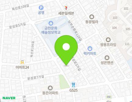서울특별시 금천구 남부순환로126길 57 (독산동, 뜰안채) 지도