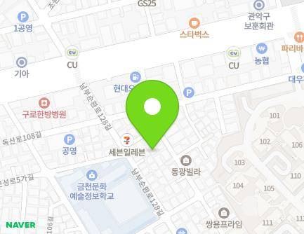 서울특별시 금천구 남부순환로130길 22 (독산동, 백만인교회) 지도