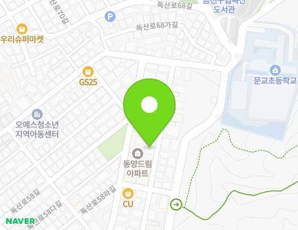서울특별시 금천구 독산로58가길 81 (독산동, 혜성빌리지) 지도