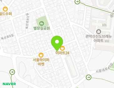 서울특별시 금천구 금하로24길 82 (시흥동, 청명주택) 지도