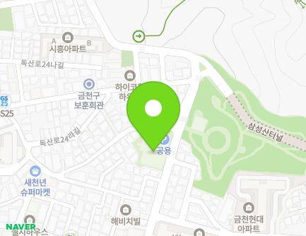 서울특별시 금천구 독산로24마길 30 (시흥동, 삼성체육공원공영주차장) 지도