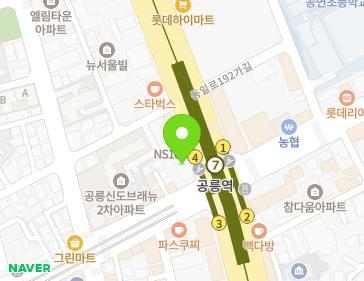 서울특별시 노원구 동일로 1073 (공릉동, 기업은행) 지도