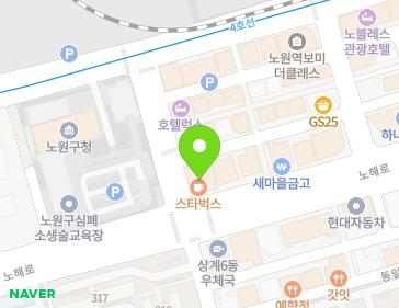 서울특별시 노원구 노해로 447 (상계동, 태웅빌딩) 지도