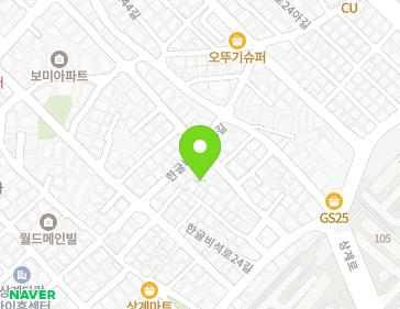 서울특별시 노원구 한글비석로24라길 15-1 (상계동) 지도