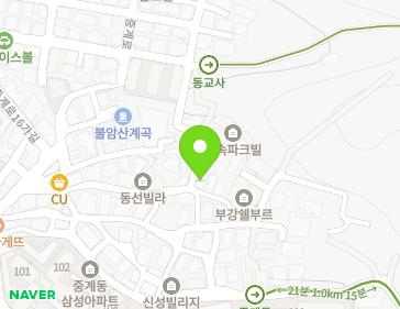 서울특별시 노원구 중계로14바길 30 (중계동, 무지개주택) 지도