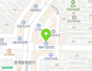 서울특별시 노원구 중계로 206 (중계동, 세일학원) 지도