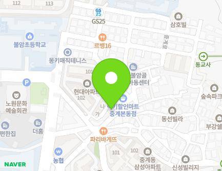 서울특별시 노원구 중계로14길 37 (중계동, 한나약국) 지도