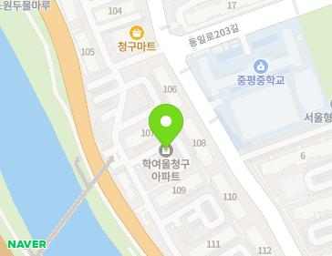 서울특별시 노원구 동일로207길 186 (하계동, 학여울청구아파트) 지도