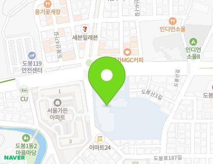 서울특별시 도봉구 도봉산길 27 (도봉동, 도봉고등학교) 지도