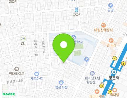 서울특별시 도봉구 도봉로115길 27 (쌍문동, 휴먼럭스빌) 지도