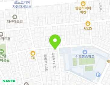 서울특별시 도봉구 도봉로117길 51 (쌍문동) 지도