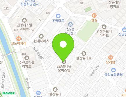 서울특별시 도봉구 덕릉로59차길 37 (창동, ESA홈타운) 지도