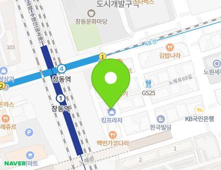 서울특별시 도봉구 마들로11가길 16 (창동, KING 프라자) 지도
