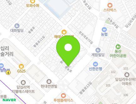 서울특별시 동대문구 전농로 15 (답십리동) 지도