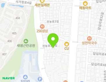 서울특별시 동대문구 전농로3가길 8 (답십리동) 지도