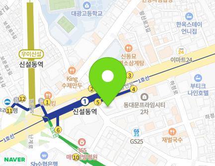 서울특별시 동대문구 왕산로 10 (신설동, 한성빌딩) 지도