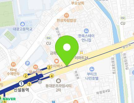 서울특별시 동대문구 왕산로 지하1 (신설동, 신설동역) 지도