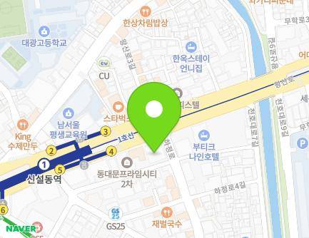서울특별시 동대문구 왕산로 22 (신설동, 맹그로브신설) 지도