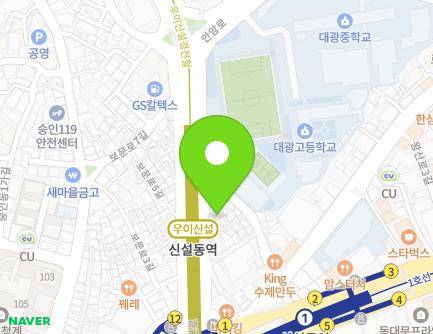 서울특별시 동대문구 보문로 14 (신설동) 지도