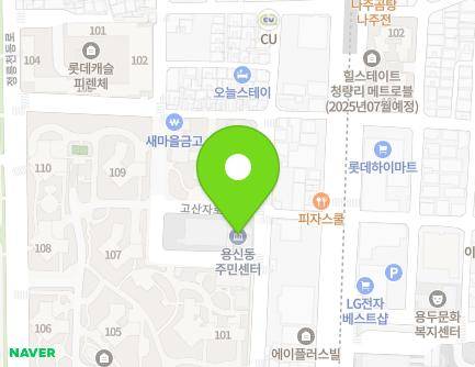 서울특별시 동대문구 천호대로27길 35 (용두동, 용신동주민센터) 지도