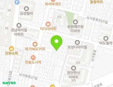 서울특별시 동대문구 사가정로25길 28-9 (장안동, 시온그랜드빌) 지도
