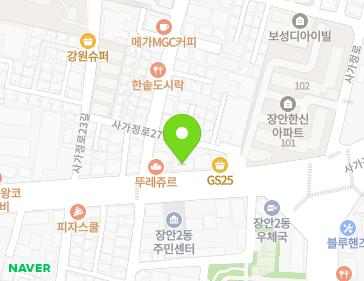 서울특별시 동대문구 사가정로 231 (장안동) 지도