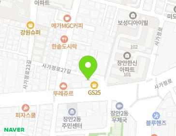 서울특별시 동대문구 사가정로 233 (장안동) 지도