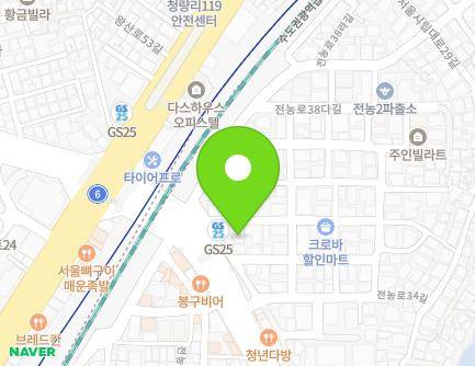서울특별시 동대문구 전농로36길 6 (전농동, 골든빌) 지도