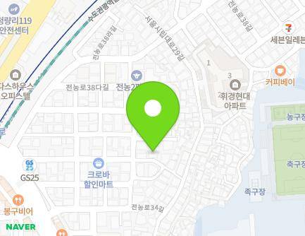 서울특별시 동대문구 전농로36길 35 (전농동, The조은캐슬) 지도