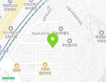 서울특별시 동대문구 전농로38가길 25 (전농동) 지도