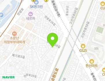 서울특별시 동대문구 안암로24길 30 (제기동) 지도