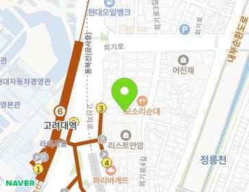 서울특별시 동대문구 회기로2길 16 (제기동) 지도