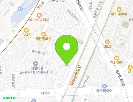 서울특별시 동대문구 안암로22길 35-3 (제기동) 지도
