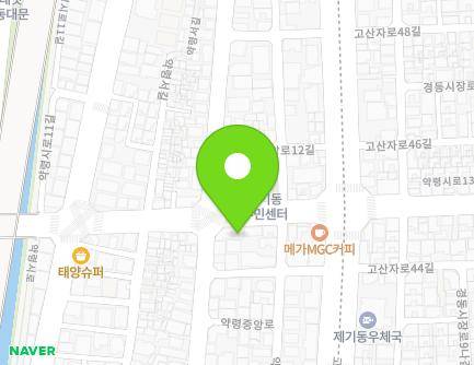 서울특별시 동대문구 약령시로 68-1 (제기동) 지도