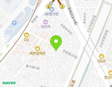 서울특별시 동대문구 안암로24길 20-1 (제기동) 지도