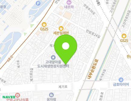 서울특별시 동대문구 안암로20길 25-3 (제기동) 지도