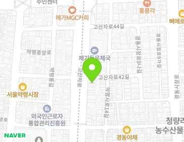 서울특별시 동대문구 고산자로 470 (제기동) 지도