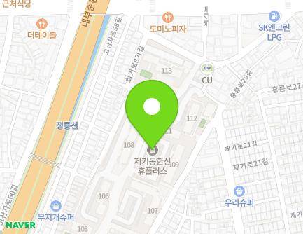 서울특별시 동대문구 고산자로 534 (제기동, 한신아파트) 지도