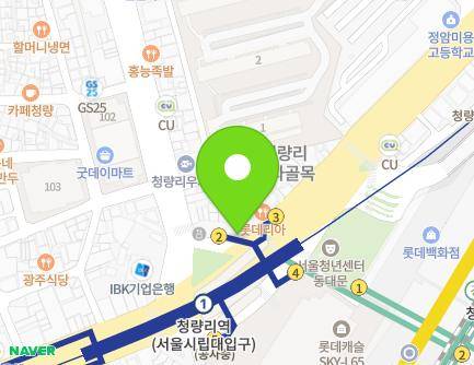 서울특별시 동대문구 왕산로 205-2 (청량리동, 거리가게) 지도
