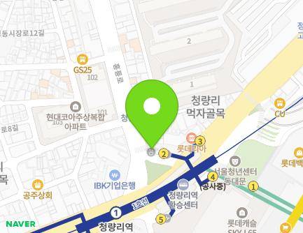 서울특별시 동대문구 홍릉로 4-2 (청량리동, 가로판매대) 지도