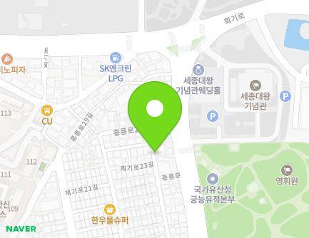 서울특별시 동대문구 제기로23길 74 (청량리동) 지도