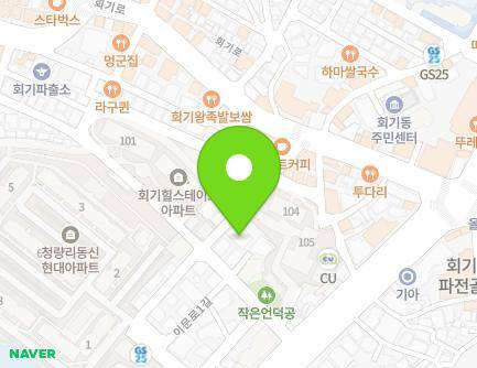 서울특별시 동대문구 이문로3길 22-6 (회기동, 대흥빌딩) 지도