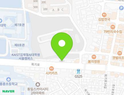 서울특별시 동대문구 회기로 111-1 (회기동, 회기동에이치21) 지도