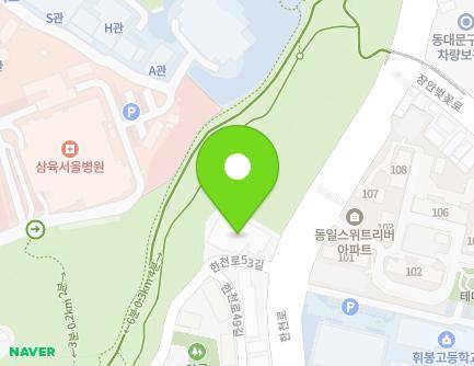 서울특별시 동대문구 한천로53길 6 (휘경동, 하나님의교회세계복음선교협회) 지도