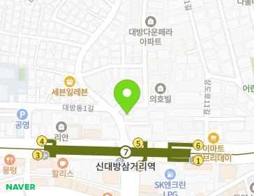 서울특별시 동작구 대방동길 4 (대방동, 동남빌딩) 서울특별시 동작구 대방동길 4 (대방동, 동남빌딩) 지도